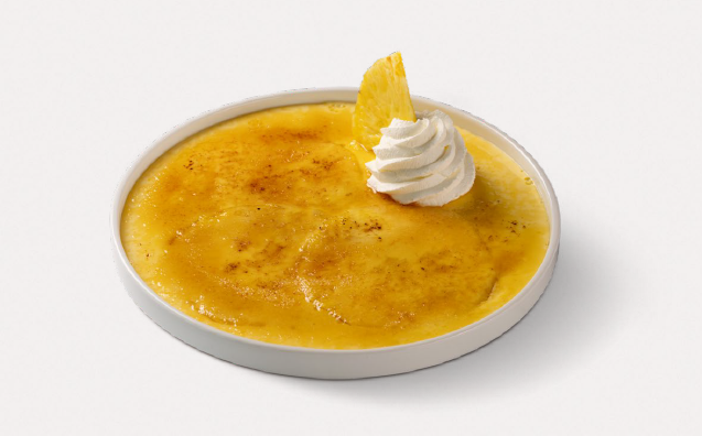 carpaccio di ananas caramellato con crema bruciata ricetta per professionisti